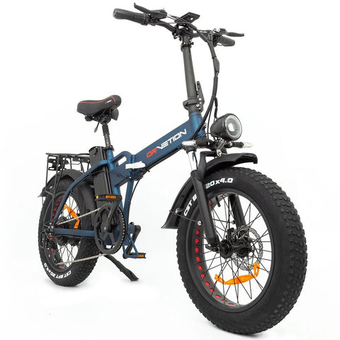 DrveTion AT20 Electric Bike - 20*4.0 Inch Tires 750W Motor 48V10Ah Battery 35-45KM Range - Matte Blue