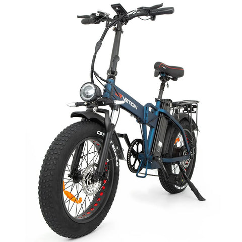 DrveTion AT20 Electric Bike - 750W Motor 48V 20Ah Battery 20" Tires Hydraulic Brakes - Blue