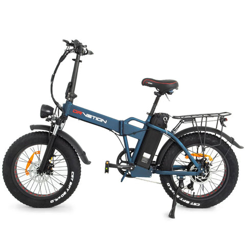 DrveTion AT20 Electric Bike - 750W Motor 48V 10Ah Battery 20" Tires Hydraulic Brakes - Blue