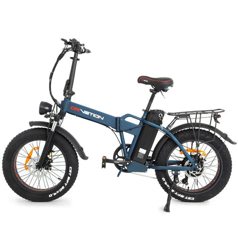 DrveTion AT20 Electric Bike - 20*4.0 Inch Tires 750W Motor 48V10Ah Battery 35-45KM Range - Matte Blue
