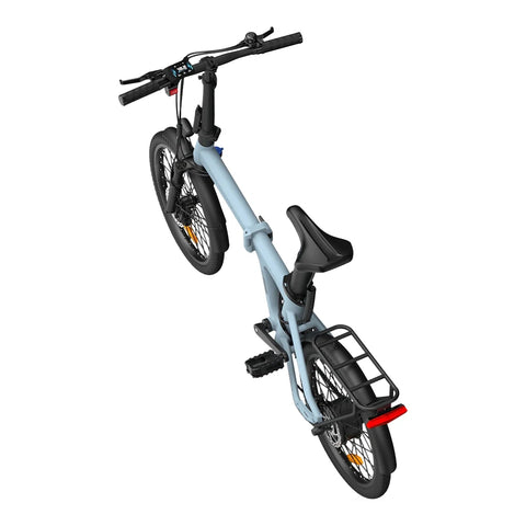 ADO Air 20 Pro Electric Folding Bike - 250W Motor 36V9.6Ah Battery 100KM Assisted Autonomy Hydraulic Disc Brake - Blue
