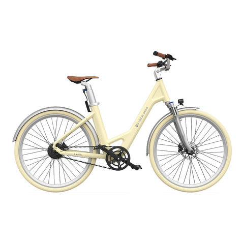 ADO Air 28 Electric Bike - 250W Motor 36V13.5Ah Battery 100KM Assisted Autonomy Hydraulic Disc Brake - Yellow