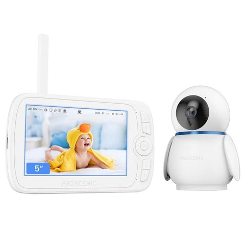 Proscenic 300 Wireless Camera | 1080P Video | Baby Monitor | Night Vision | White