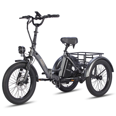 FAFREES F20 Mate Electric Bike - 500W Motor 48V18.2AH Battery 110KM PAS Mode Range Hydraulic Brakes - Grey
