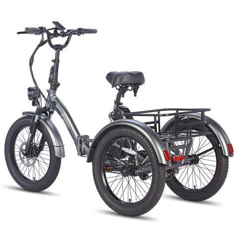 FAFREES F20 Mate Electric Bike - 500W Motor 48V18.2AH Battery 110KM PAS Mode Range Hydraulic Brakes - Grey