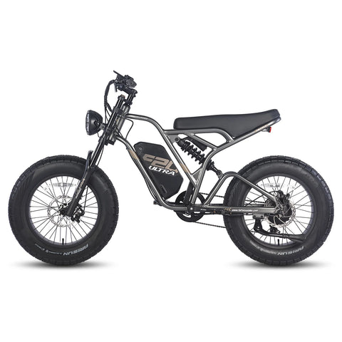 FAFREES F20 Ultra Electric Bike - 750W Motor 48V25AH Battery 140KM PAS Mode Range Mechanical Brakes - Gun Black