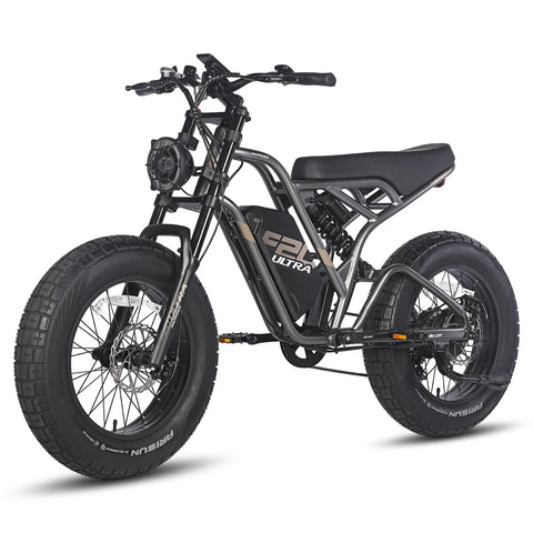 FAFREES F20 Ultra Electric Bike - 750W Motor 48V25AH Battery 140KM PAS Mode Range Mechanical Brakes - Gun Black