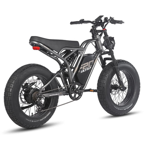 FAFREES F20 Ultra Electric Bike - 750W Motor 48V25AH Battery 140KM PAS Mode Range Mechanical Brakes - Gun Black