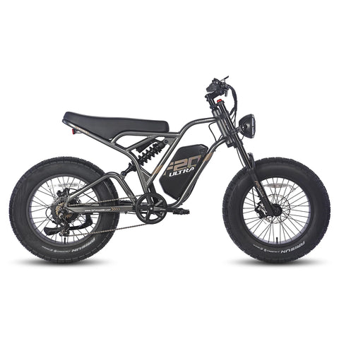 FAFREES F20 Ultra Electric Bike - 750W Motor 48V25AH Battery 140KM PAS Mode Range Mechanical Brakes - Gun Black