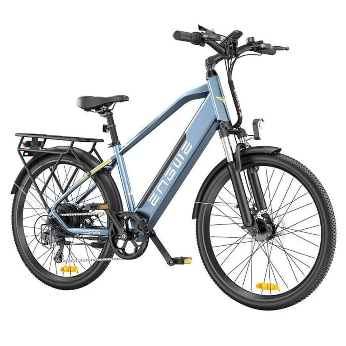 ENGWE P26 EU Electric Bike 250W Motor, 612WH Battery, 60KM Range | Blue Electric Bicycle for you!