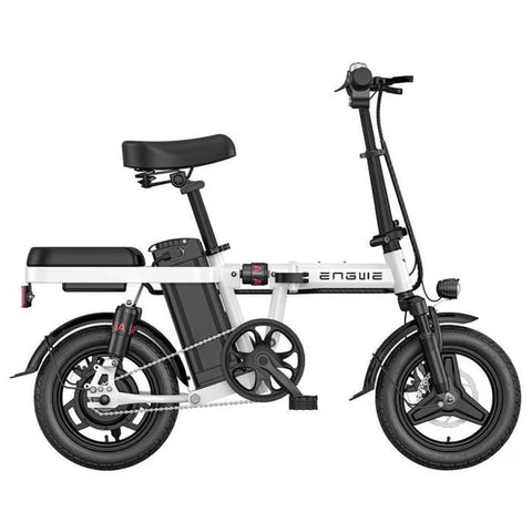 ENGWE T14 EU Electric Bike 250W Motor, 480WH Battery, 45KM Range | Sleek White eBike for you!
