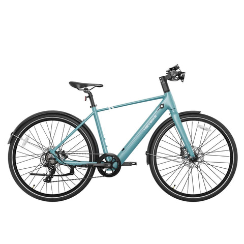 Heybike EC1 L Electric Bike - 250W Motor 36V10Ah Battery 100KM Pedal-Assist Mode Range Hydraulic Disc Brakes - Teal Blue