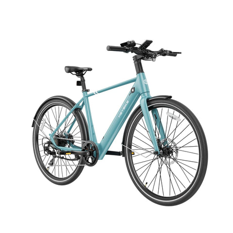 Heybike EC1 L Electric Bike - 250W Motor 36V10Ah Battery 100KM Pedal-Assist Mode Range Hydraulic Disc Brakes - Teal Blue