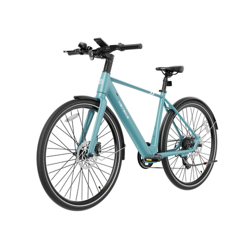 Heybike EC1 L Electric Bike - 250W Motor 36V10Ah Battery 100KM Pedal-Assist Mode Range Hydraulic Disc Brakes - Teal Blue