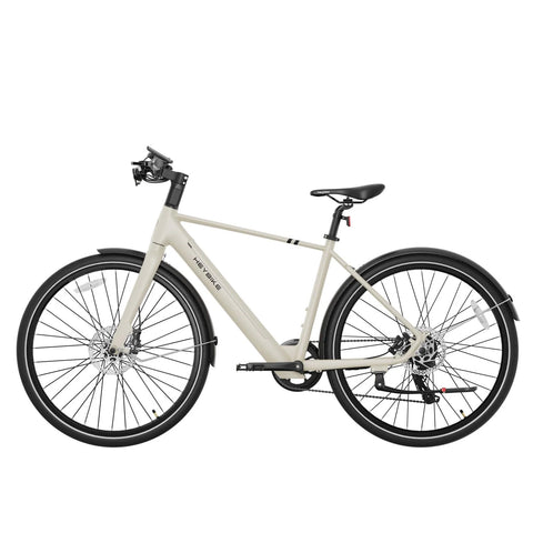 Heybike EC1 L Electric Bike - 250W Motor 36V10Ah Battery 100KM Pedal-Assist Mode Range Hydraulic Disc Brakes - Butter White