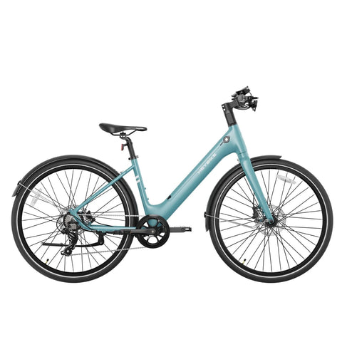Heybike EC1 ST Electric Bike - 250W Motor 36V10Ah Battery 100KM Pedal-Assist Mode Range Hydraulic Disc Brakes - Teal Blue