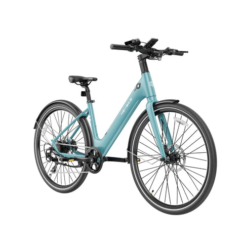 Heybike EC1 ST Electric Bike - 250W Motor 36V10Ah Battery 100KM Pedal-Assist Mode Range Hydraulic Disc Brakes - Teal Blue