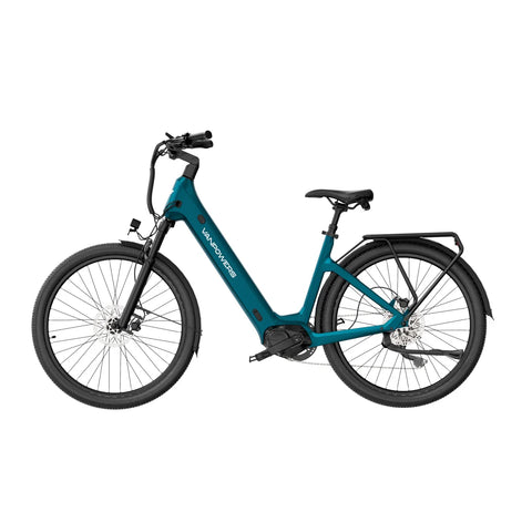 Electric Bike Vanpowers Urbangide Ultra L - 500W Motor 48V14.4AH Battery 110KM Pedal-Assist Mode Range Hydraulic Disc Brakes - Gunmetal Blue