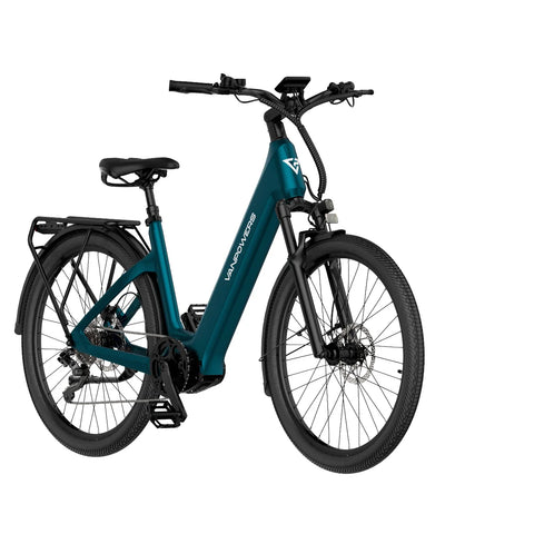 Electric Bike Vanpowers Urbangide Ultra L - 500W Motor 48V14.4AH Battery 110KM Pedal-Assist Mode Range Hydraulic Disc Brakes - Gunmetal Blue
