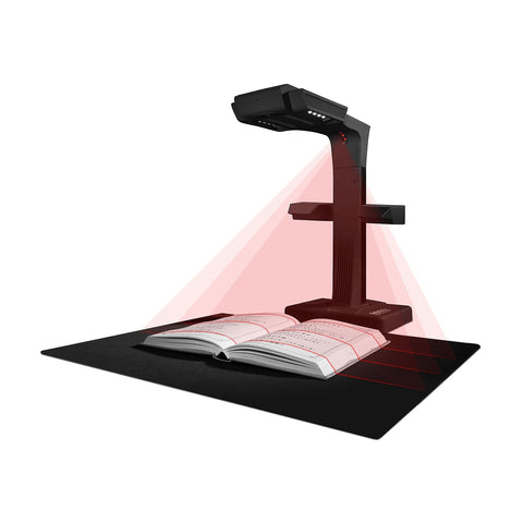 Scanner CZUR ET24 Pro - 320 DPI Resolution 24 Megapixels 1.5S Scan Speed Function OCR - Black