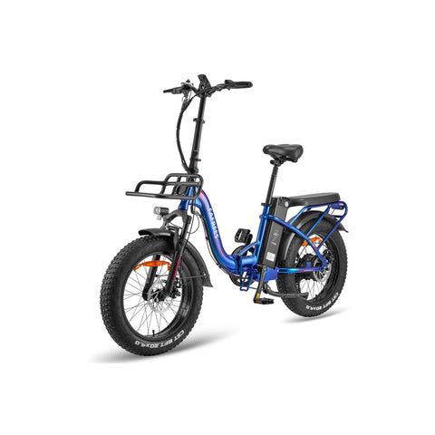 FAFREES F20 Max Electric Bike - 500W Motor 48V 22.5AH Battery 110KM Range Disc Brakes - Blue Purple