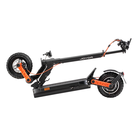 Electric Scooter JOYOR S5 PRO With ABE Certification - 500W Motor 48V26AH Battery 55KM Range Disc Brakes Foldable Design - Black