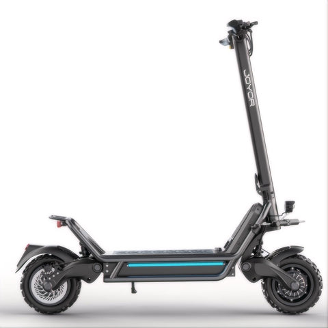 JOYOR E8-S Electric Scooter - 1600W*2 Motors 72V31.5AH Battery 100KM Range Disc Brakes Foldable Design - Black