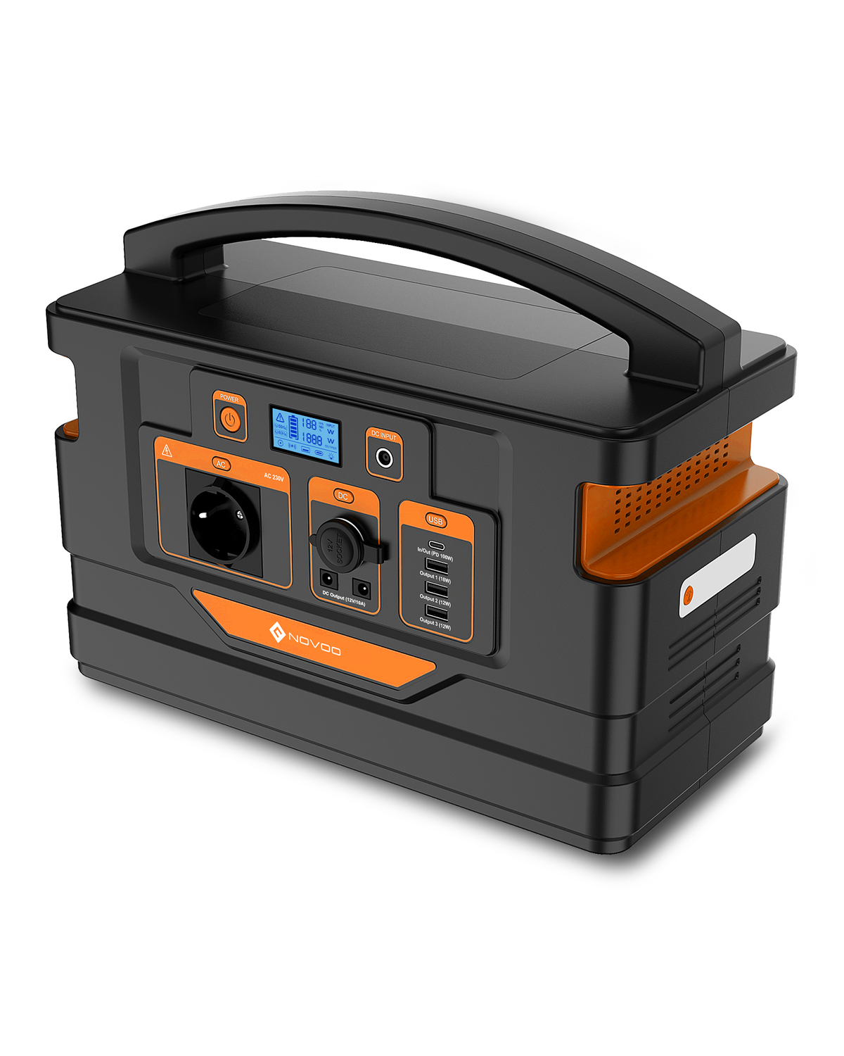 NOVOO RPS1000 Portable Power Bank - 1100Wh Capacity & 1000W AC Outlet - Power Up Your Next Adventure
