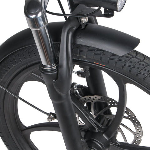 SAMEBIKE 20LVXD30 Electric Bike - 350W Motor 48V10AH Battery 40KM Range Mechanical Disc Brakes - Black