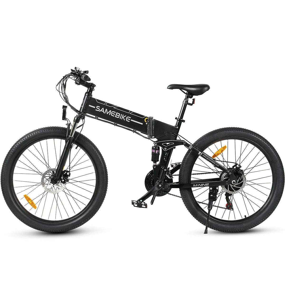 SAMEBIKE LO26-II-FT Electric Bike - 500W Motor 48V12.5AH Battery 45KM Range Mechanical Disc Brakes - Black
