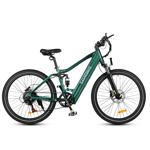 SAMEBIKE XD26-II Electric Bike - 750W Motor 48V14AH Battery 45KM Range Hydraulic Disc Brakes - Green