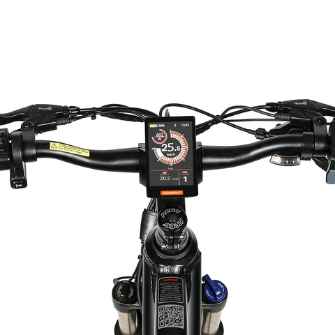 SAMEBIKE MY275 FT Electric Bike - 350W Motor 48V10.4AH Battery 40KM Range Mechanical Disc Brakes - White
