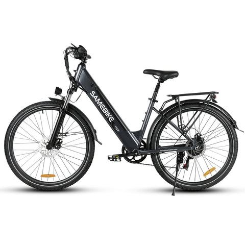 SAMEBIKE RS-A01 Pro Electric Bike - 350W Motor 36V15AH Battery 40KM Range Mechanical Disc Brakes - Grey