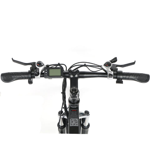 SAMEBIKE SY26 FT Electric Bike - 350W Motor 36V10AH Battery 35KM Range Mechanical Disc Brakes - Black