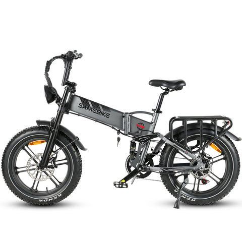 SAMEBIKE RS-A02 Electric Bike - 750W Motor 48V17AH Battery 55KM Range Hydraulic Disc Brakes - Grey