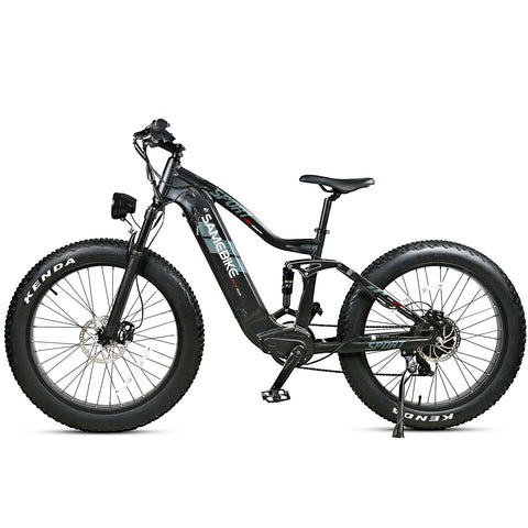 SAMEBIKE RS-A08 Electric Bike - 750W Motor 48V17Ah Battery 65KM Range Hydraulic Disc Brakes - Black