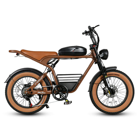 SAMEBIKE M20-I Electric Bike - 1200W Motor 48V18AH Battery 65KM Range Hydraulic Disc Brakes - Yellow