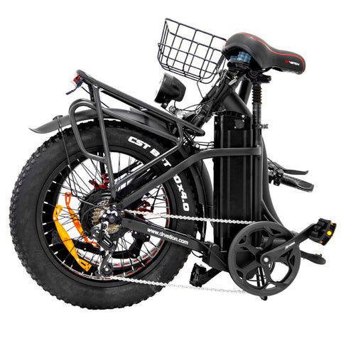 Electric Bike DrveTion CT20 - 20*4.0 Inch Tires 750W Motor 48V10AH Battery Disc Brakes - Black