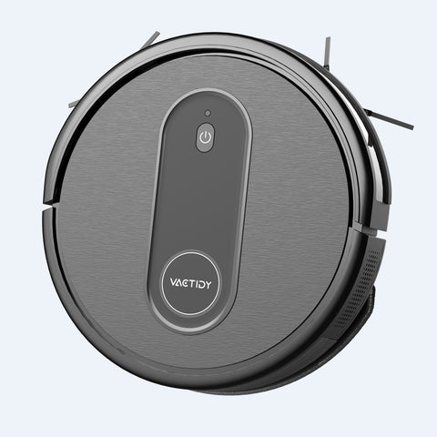 Vactidy T7 Robot Vacuum - 2800Pa Suction 2500mAh Battery 120 min Runtime 68dB Noise 250ML Dustbin - Black