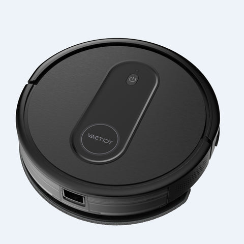 Vactidy T7 Robot Vacuum - 2800Pa Suction 2500mAh Battery 120 min Runtime 68dB Noise 250ML Dustbin - Black