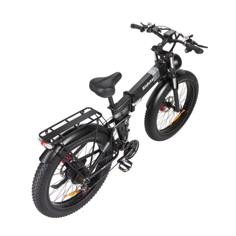 Ridstar H26 Pro Electric Bike - 1000W Motor 48V23Ah Battery 26" Tires Hydraulic Oil Disc Brakes - Black