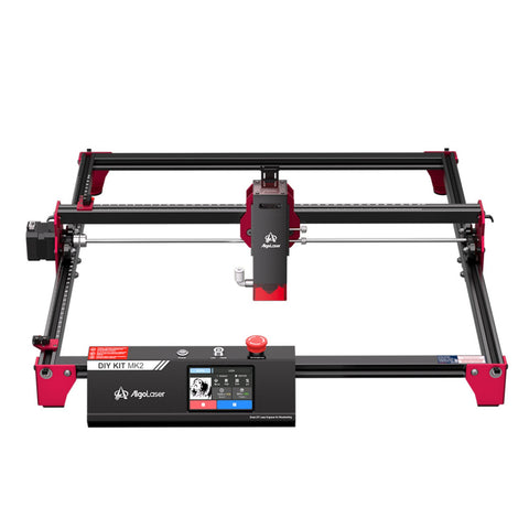 Laser Engraver ALGOLASER DIY KIT MK2 - Laser Power 10W Engraving Speed 12000mm/min Working Area 400*435mm Light Source Technology Polarized Synchrotron - Black Red