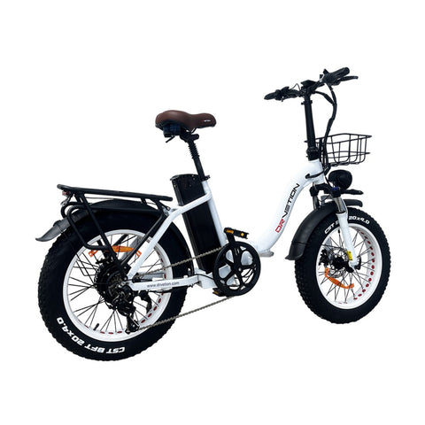 Electric Bike DrveTion CT20 - 20*4.0 Inch Tires 750W Motor 48V15AH Battery oil brakes - Pearl White