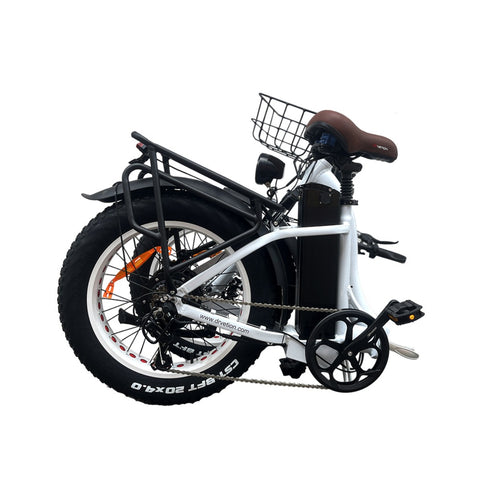 Electric Bike DrveTion CT20 - 20*4.0 Inch Tires 750W Motor 48V15AH Battery oil brakes - Pearl White
