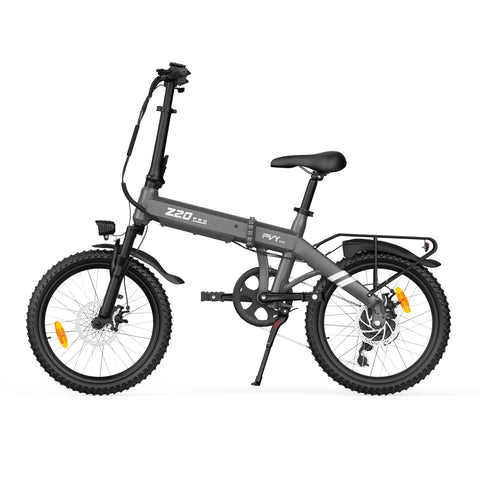 PVY Z20 PRO EVO Electric Bike - 250W Motor 36V14.5AH Battery 20 Inch Tires Mechanical Disc Brakes - Grey