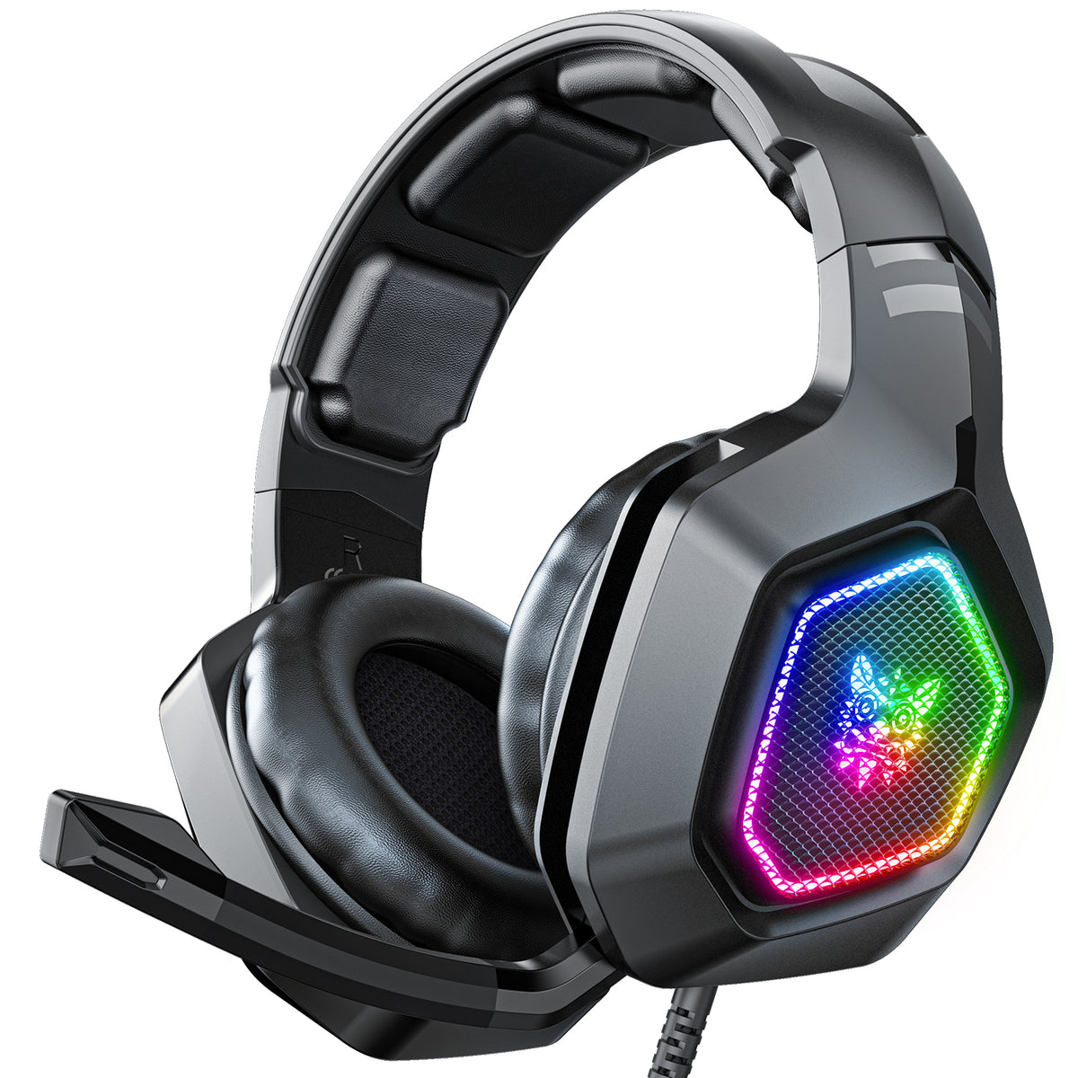 ONIKUMA K10 Wireless Noise-Cancelling Gaming Headset With RGB Mic - Black
