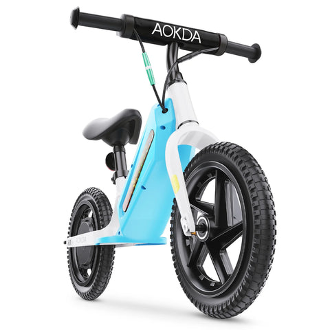 AOKDA AO-K8 Kids Electric Balance Bike - Motor 180W Battery 21.6V5.2AH 12" Tires - Blue