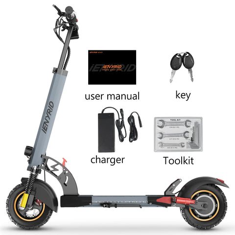 iENYRID IE-A1 Electric Scooter - Motor 800W Battery 48V 12.5Ah Front And Rear Dise Brake Foldable  - Gray