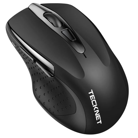 TECKNET TK-MS317 Wireless Ergonomic Mouse - 6 DPI Silent Click - Bluetooth - Black