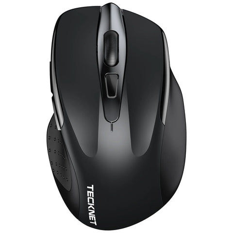TECKNET TK-MS317 Wireless Ergonomic Mouse - 6 DPI Silent Click - Bluetooth - Black